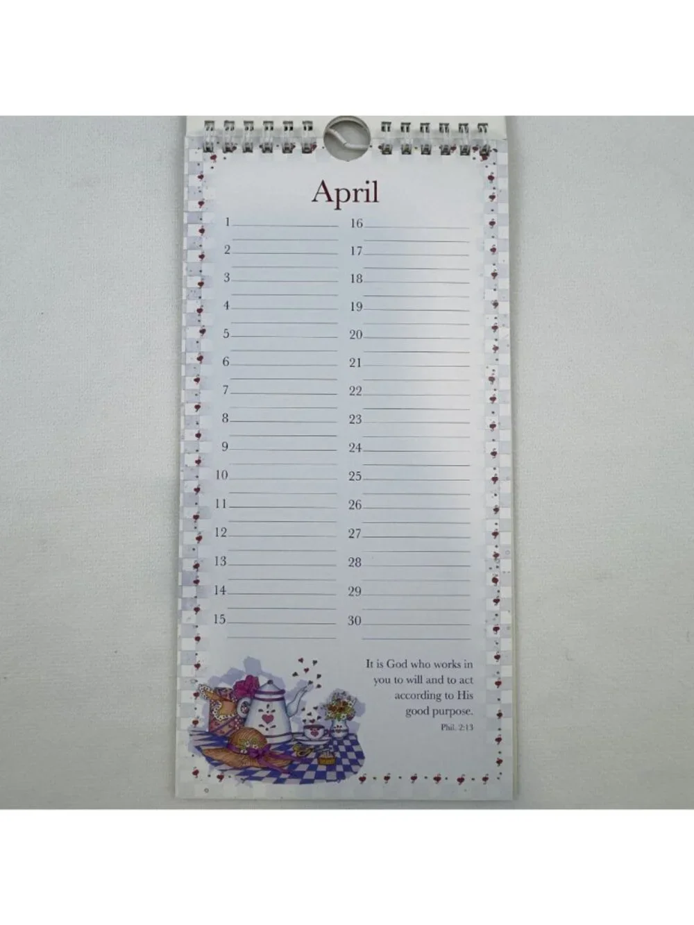 Special Days Calendar Set Of 3 Inspirational Scripture Verses Spiral-Bound NEW